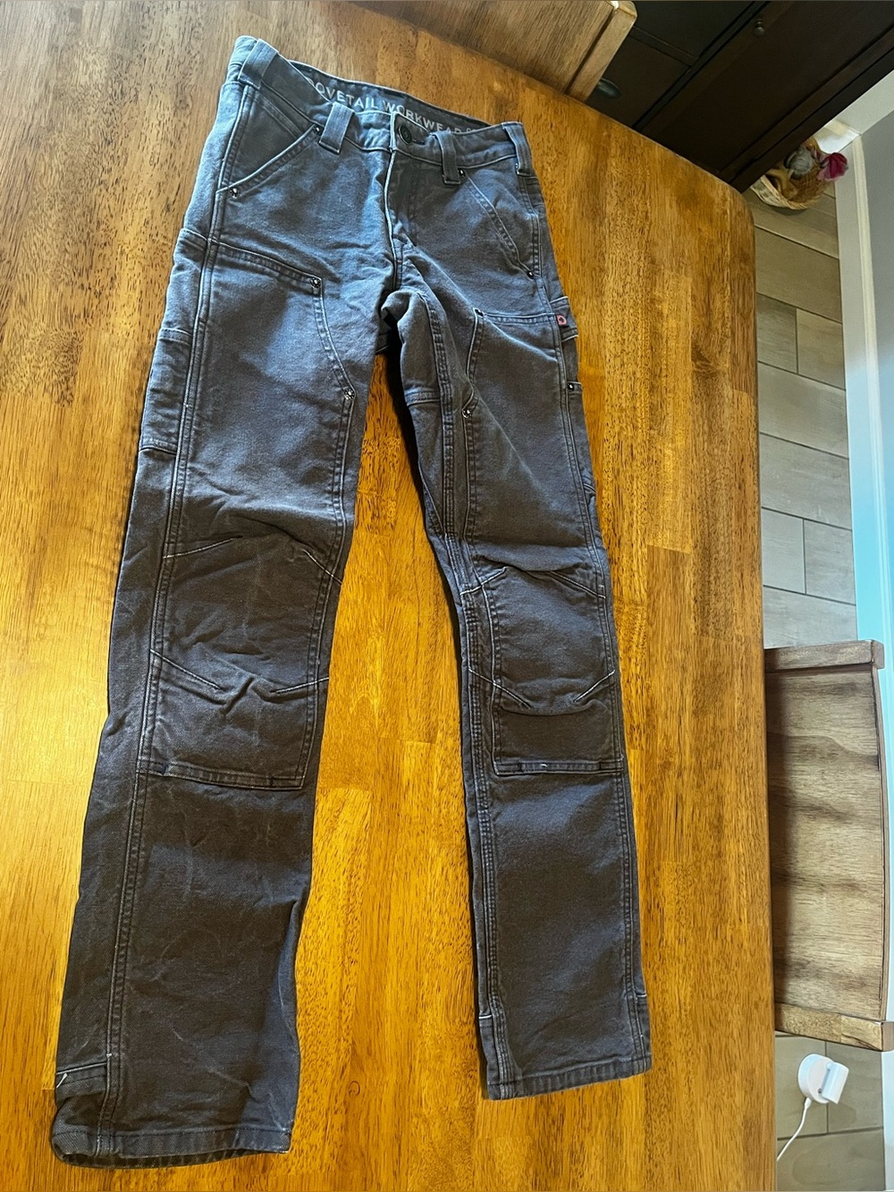 Dovetail Workwear Brit utility pant. Like new. brown/grey